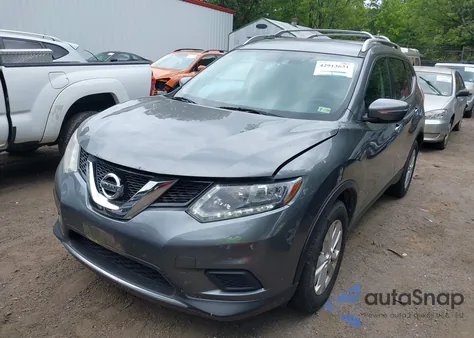 2015 Nissan Rogue Sv из США, поврежденный, VIN KNMAT2MV8FP542024